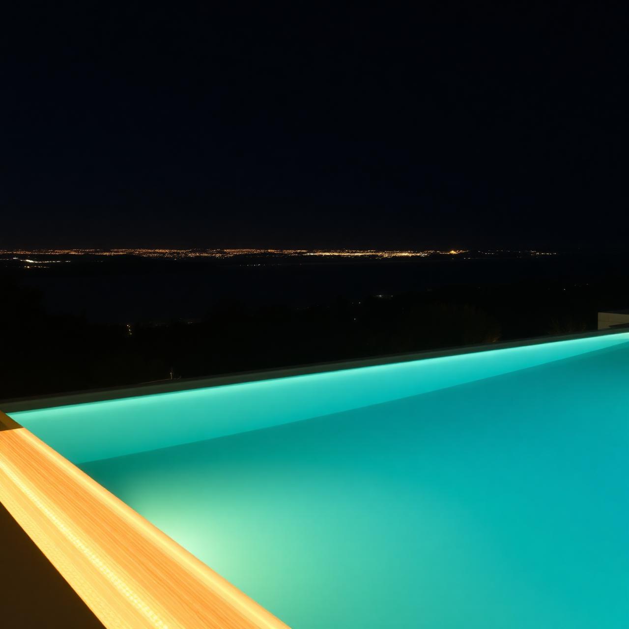 Pool edge lighting